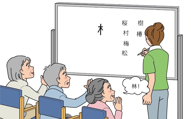 当てはまる漢字 熟語はどれ 認知症予防に効果的な 連想漢字クイズ と 漢字部首クイズ 介護レクリエーションvol 25 More Rejob